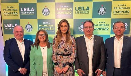 Leila Pereira ao lado de Maria Tereza Bellangero, Paulo Buosi, Everaldo Coelho e Márcio Martin.• @leilapereira (Foto: • @leilapereira) Leila Pereira ao lado de Maria Tereza Bellangero, Paulo Buosi, Everaldo Coelho e Márcio Martin.• @leilapereira (Foto: • @leilapereira)