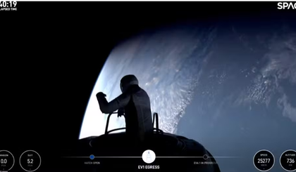Missão Polaris Dawn, SpaceX (Foto: SpaceX, Reprodução/YouTube)