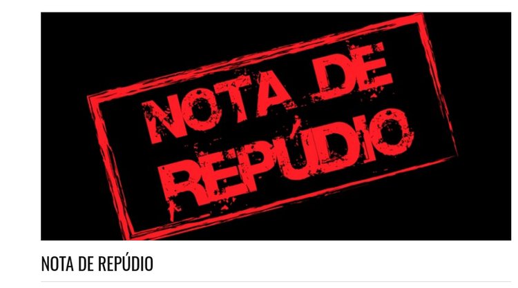 Nota de repúdio