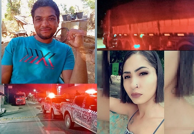 A vítima foi suspostamente empurrada pelo namorado da garupa da motocicleta e atropelada por um caminhão em Castelo do Piauí