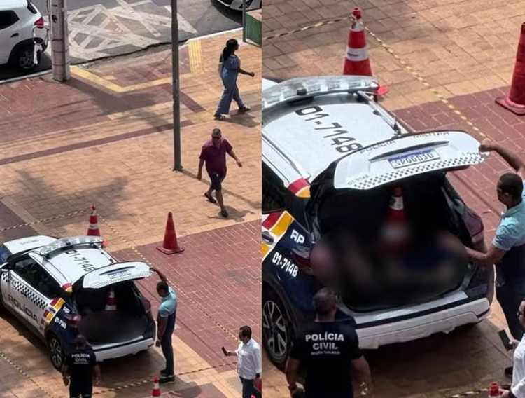 Homem é encontrado morto no porta-malas de viatura da polícia.