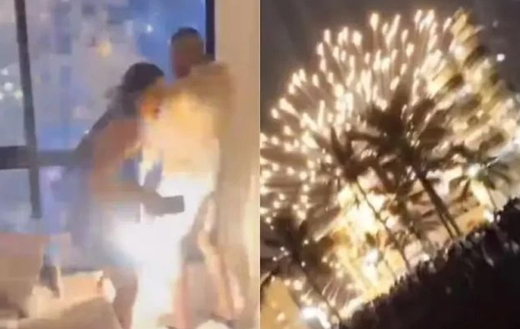 Mulher sofre queimaduras graves após acidente com fogos de artifício em Navegantes
