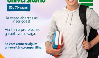 O Auxílio Universitário reforça o compromisso da administração municipal em investir na educação (Foto: Reprodução) O Auxílio Universitário reforça o compromisso da administração municipal em investir na educação (Foto: Reprodução)