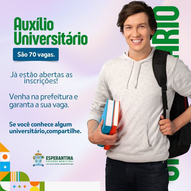 O Auxílio Universitário reforça o compromisso da administração municipal em investir na educação