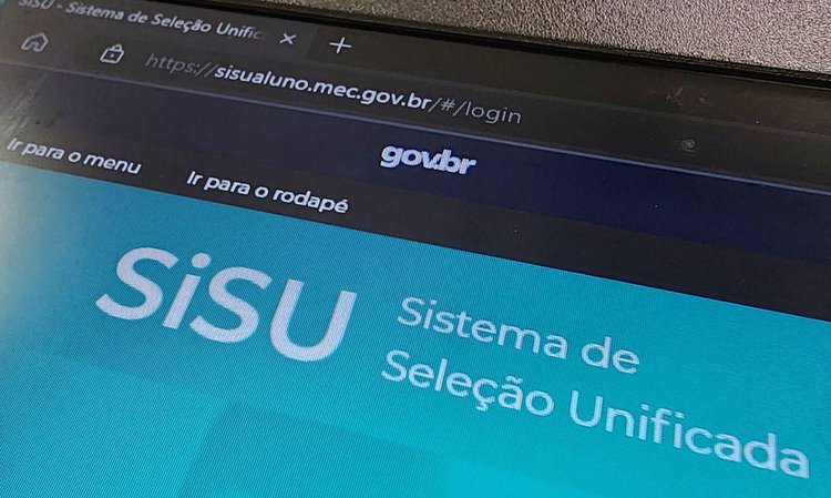 Página do Sisu 2023 na internet.