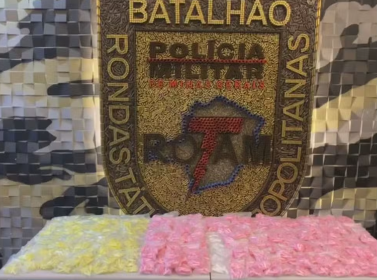 Pinos de cocaína foram encontrados depois que polícia recebeu uma denúncia anônima.