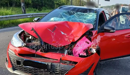 Policial dirige embriagado, dorme ao volante, bate carro e causa morte de jovem. (Foto: Reprodução/CCI Artesp) Policial dirige embriagado, dorme ao volante, bate carro e causa morte de jovem. (Foto: Reprodução/CCI Artesp)