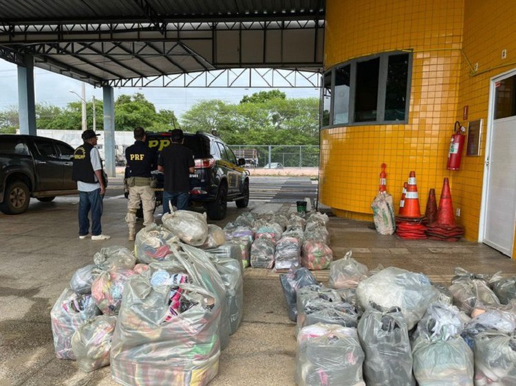 PRF apreende quase 2.500 mercadorias irregulares em Valença do Piauí