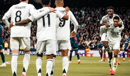 Rodrygo celebra gol em Real Madrid x RB Salzburg (Foto: Reprodução / Instagram) Rodrygo celebra gol em Real Madrid x RB Salzburg (Foto: Reprodução / Instagram)