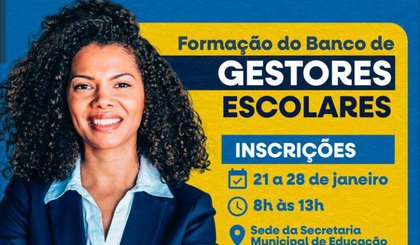 SEMED Floriano anuncia processo seletivo simplificado para composição do Banco de Gestores Escolares (Foto: Divulgação / Prefeitura Municipal de Floriano)