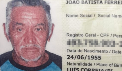 Um idoso de 69 anos, identificado como João Batista Ferreira de Miranda, foi assassinado a tiros em sua casa (Foto: Reprodução) Um idoso de 69 anos, identificado como João Batista Ferreira de Miranda, foi assassinado a tiros em sua casa (Foto: Reprodução)