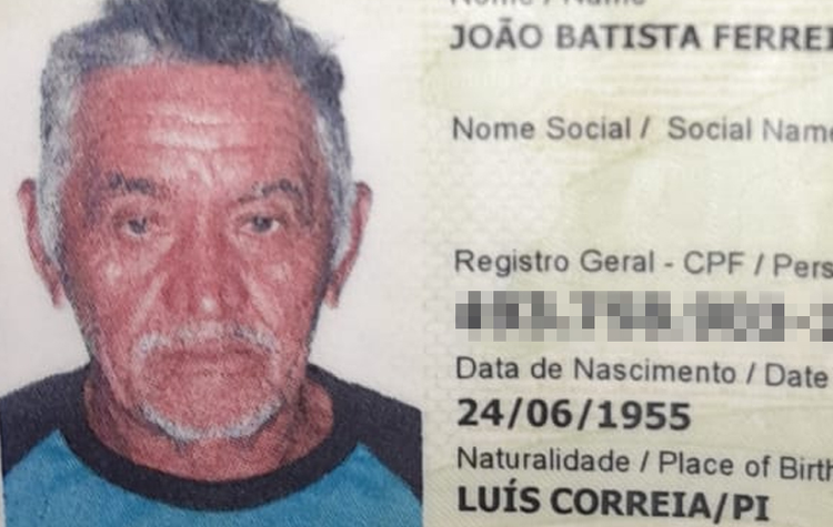 Um idoso de 69 anos, identificado como João Batista Ferreira de Miranda, foi assassinado a tiros em sua casa