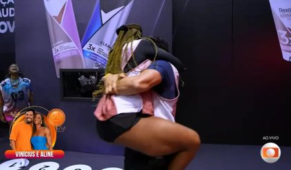 Vinicius e Aline vencem a primeira prova do líder no BBB 25 (Foto: Reprodução/TV Globo) Vinicius e Aline vencem a primeira prova do líder no BBB 25 (Foto: Reprodução/TV Globo)