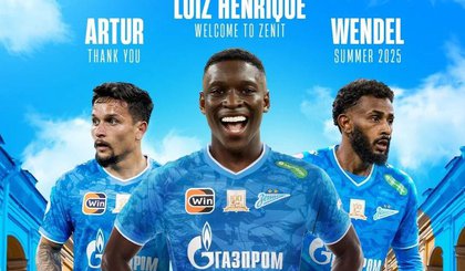 Zenit anuncia contratação de Luiz Henrique e saídas de Artur e de Wendel (Foto: Reprodução) Zenit anuncia contratação de Luiz Henrique e saídas de Artur e de Wendel (Foto: Reprodução)