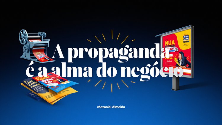 A propaganda é a alma do negócio.