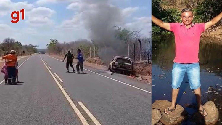 Homem morre carbonizado em acidente no Piauí.