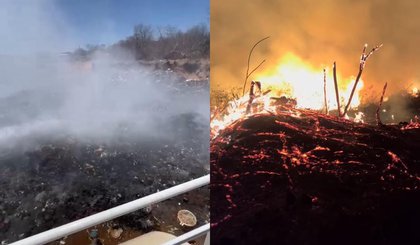 Incêndios atingem área rural e lixão em Canto do Buriti. (Foto: Defesa Civil de Canto do Buriti) Incêndios atingem área rural e lixão em Canto do Buriti. (Foto: Defesa Civil de Canto do Buriti)