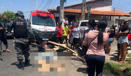 Motociclista morre após colisão com caminhonete que trafegava na contramão em Timon (Foto: Ascom) Motociclista morre após colisão com caminhonete que trafegava na contramão em Timon (Foto: Ascom)