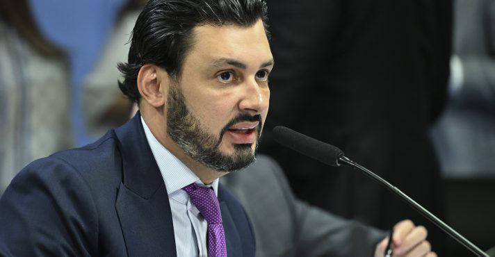 O empresário Fernando dos Santos Andrade Cavalcanti em pronunciamento à CPMI do INSS