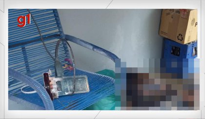 Pedreiro morre após se cortar com makita enquanto trabalhava em Floriano. (Foto: Montagem g1)