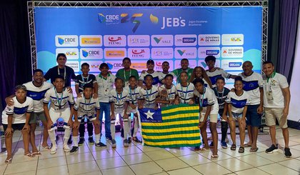 Piauí conquista medalha no futsal masculino dos Jogos Escolares Brasileiros em Minas Gerais. (Foto: Ascom Secepi) Piauí conquista medalha no futsal masculino dos Jogos Escolares Brasileiros em Minas Gerais. (Foto: Ascom Secepi)