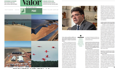 Piauí ganha edição exclusiva da revista Valor Econômico com destaque para desenvolvimento sustentável do estado. (Foto: Divulgação/Governo do Piauí)