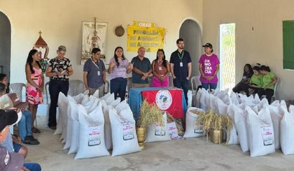Piauí: SAF distribui sementes de arroz a agricultores familiares. (Foto: Ascom/SAF)