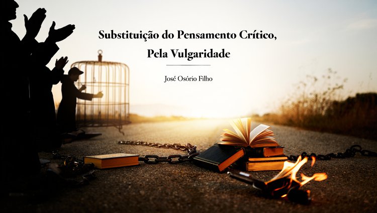 SUBSTITUIÇÃO DO PENSAMENTO CRÍTICO, PELA VULGARIDADE