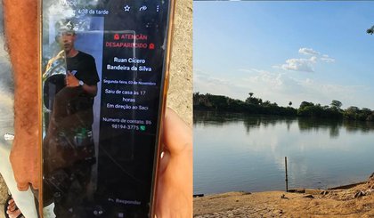 Corpo de jovem desaparecido é encontrado no Rio Parnaíba em Teresina (Foto: Reprodução/Lays Viana) Corpo de jovem desaparecido é encontrado no Rio Parnaíba em Teresina (Foto: Reprodução/Lays Viana)