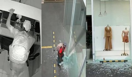 Criminosos furtam loja a 60 metros de delegacia em Teresina. (Foto: Reprodução)