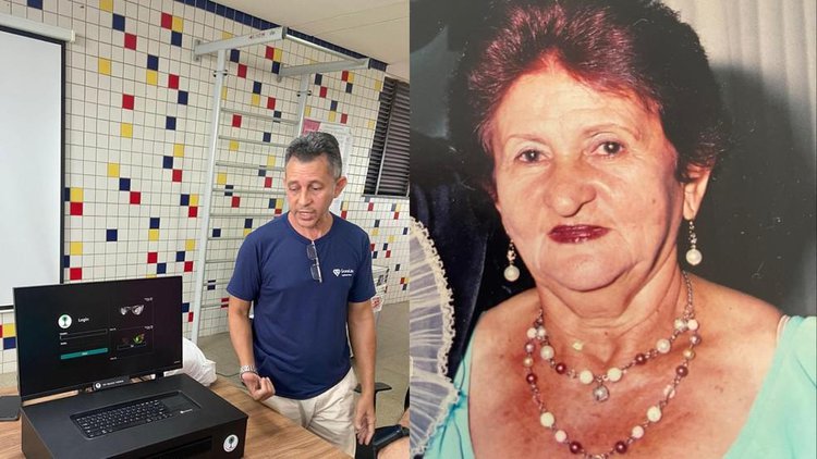 Engenheiro eletrônico Otílio Paulo (à esquerda) e Raimunda Soares Medina (à direita).