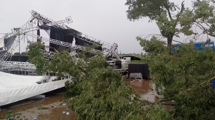 Estrutura de evento desaba e deixa um morto e 40 feridos em SP.