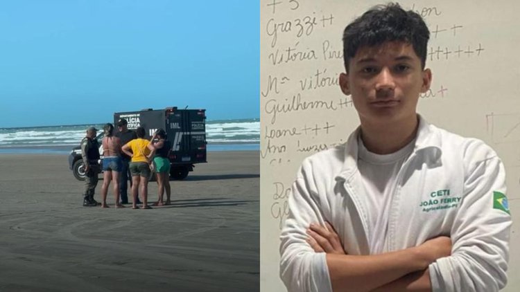 Jovem de 18 anos morre em praia do Piauí durante excursão escolar; suspeita é de afogamento