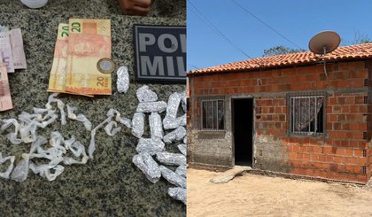 Jovem tenta comprar drogas com PMs após confundi-los com traficantes. (Foto: Divulgação/PMPI)