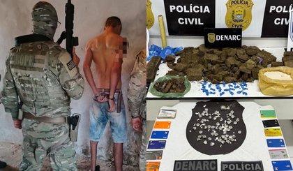 Operação policial prende suspeitos de tráfico e envolvimento com facção. (Foto: Divulgação/SSP-PI) Operação policial prende suspeitos de tráfico e envolvimento com facção. (Foto: Divulgação/SSP-PI)