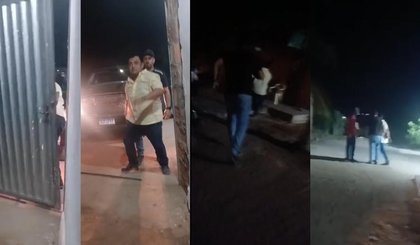Prefeito invade casa de jovens no interior do PI. (Foto: Montagem g1)