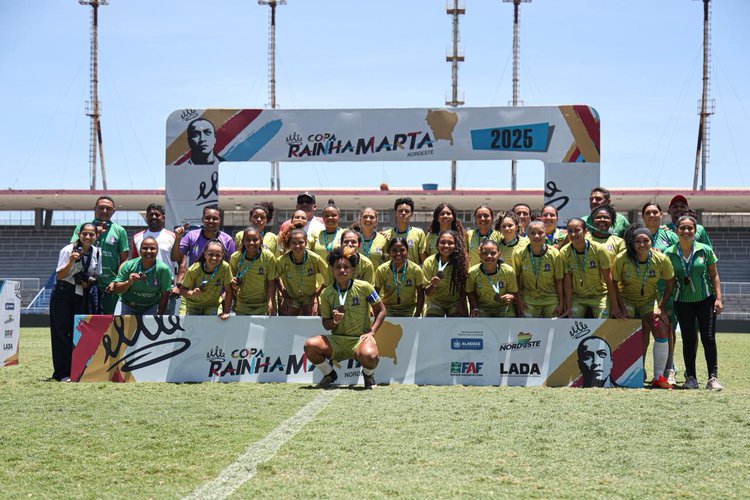 Seleção do Piauí conquista o bronze na Copa Rainha Marta Nordeste 2025.