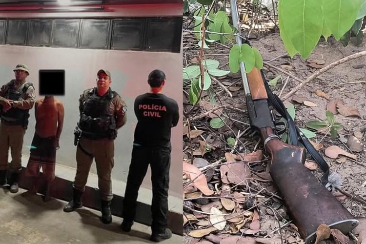 Suspeito de matar esposa e cachorro é preso em Manoel Emídio.