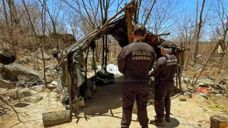 Trabalhadores são resgatados de pedreira em condição de escravidão.