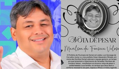 Vereador Mavilson Veloso morre aos 45 anos no Piauí. (Foto: Reprodução/Acervo pessoal) Vereador Mavilson Veloso morre aos 45 anos no Piauí. (Foto: Reprodução/Acervo pessoal)
