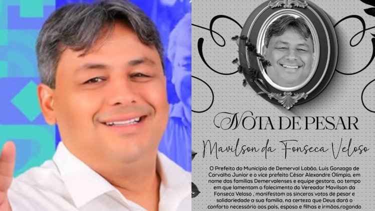 Vereador Mavilson Veloso morre aos 45 anos no Piauí.