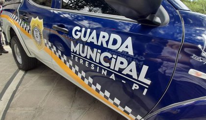 Viatura da Guarda Civil Municipal de Teresina (Foto: Jonas Carvalho/TV Clube)