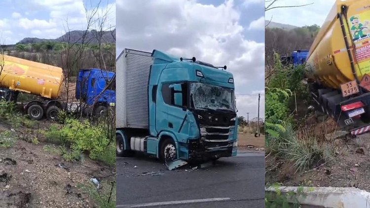 Acidente com caminhão-tanque causa vazamento de gasolina no Piauí.