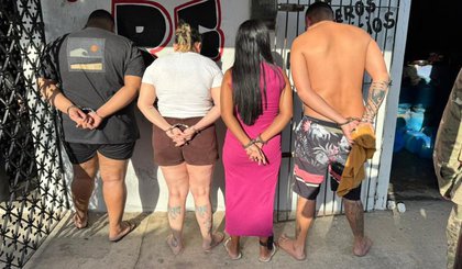 Família é alvo de operação por tráfico de drogas em Parnaíba. (Foto: Reprodução)