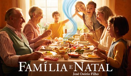 FAMÍLIA E NATAL (Foto: Gerado por IA)