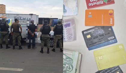 Homem abastece carro furtado e tenta escapar sem pagamento no Piauí (Foto: Reprodução)