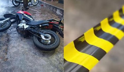 Homem é morto a tiros enquanto pilotava moto em Monte Alegre do Piauí. (Foto: Reprodução)