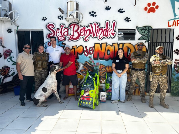 Instituições de proteção animal recebem mais de meia tonelada de ração em ação da SSP-PI.