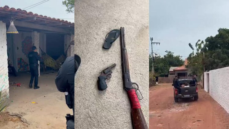 Operação integrada prende três pessoas e apreende drogas e armas no litoral do Piauí