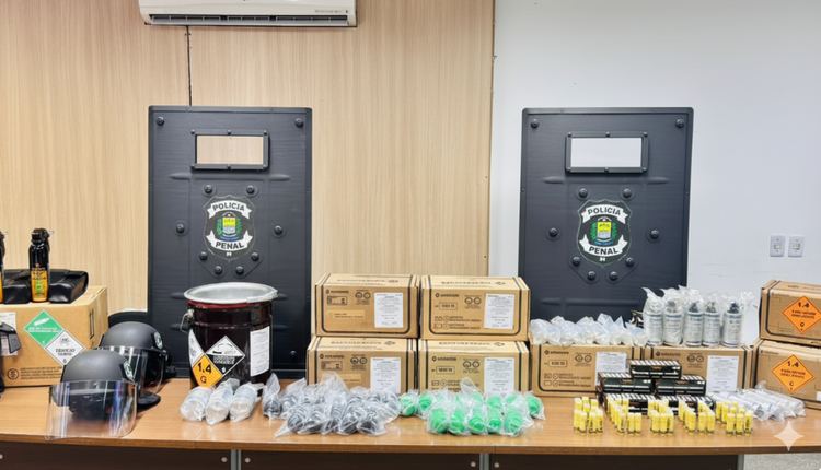 Polícia Penal do Piauí recebe investimentos de mais de R$ 2 milhões em equipamentos e armamentos